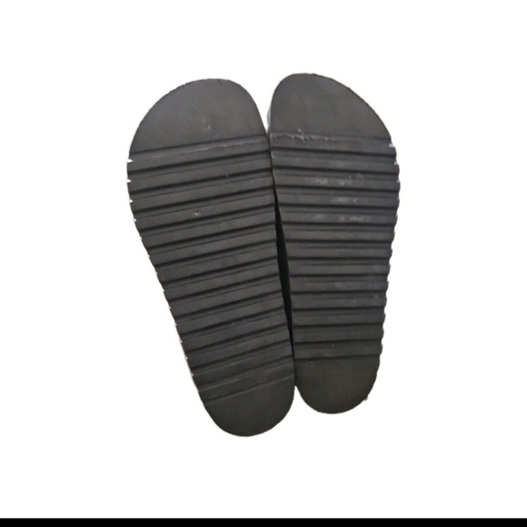 Jeffrey Campbell Womens Gray Leather Platform Trendy Thong 37 - Picture 5 of 10